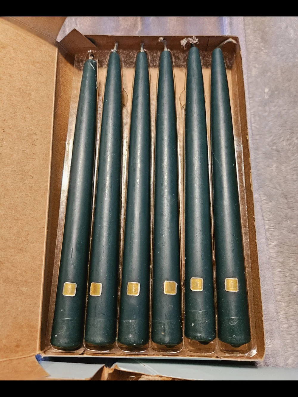 PartyLite Dark Green & Ivory Tapers, Rose Sphere Candles & Oxford Taper Holders - Picture 7 of 10
